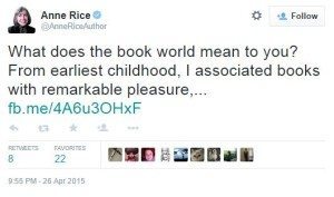 Anne Rice tweet