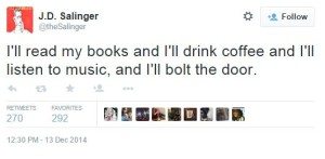 JD Salinger tweet