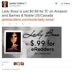 Jackie Collins tweet